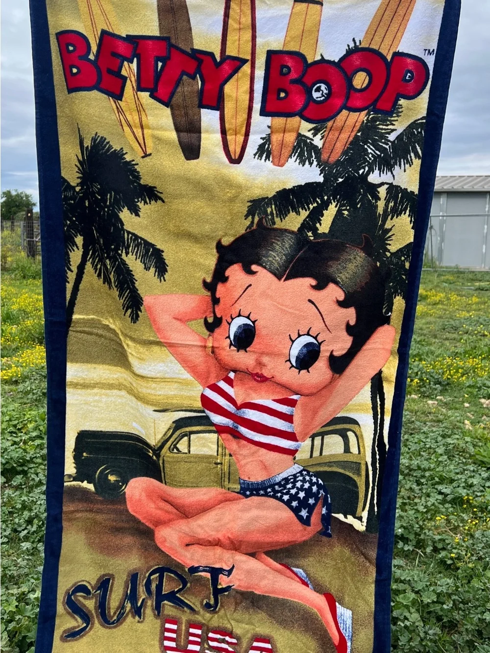 Betty Boop Towel Surf USA